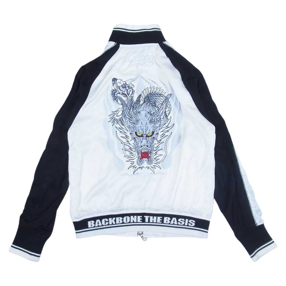 BACKBONE バックボーン BB09SS-B03 刺繍 スカジャン トラックジャケット ホワイト系 L【中古】