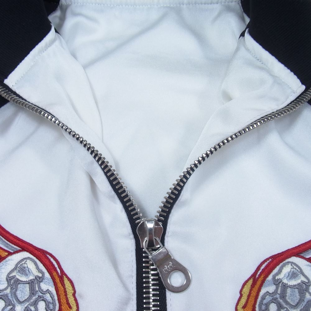 BACKBONE バックボーン BB09SS-B03 刺繍 スカジャン トラックジャケット ホワイト系 L【中古】