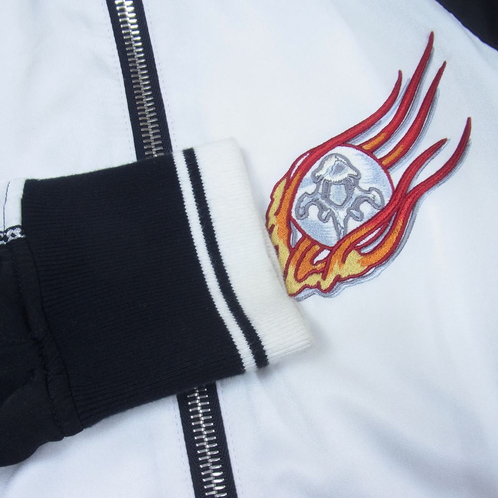 BACKBONE バックボーン BB09SS-B03 刺繍 スカジャン トラックジャケット ホワイト系 L【中古】