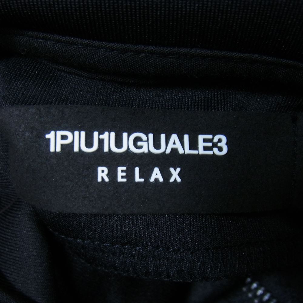1piu1uguale3 ウノピュウノウグァーレトレ RELAX ジャージー ジップパーカー ブラック系 L【美品】【中古】