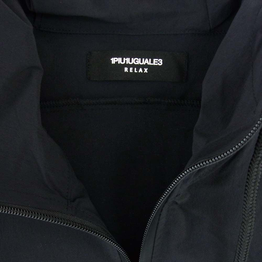 1piu1uguale3 ウノピュウノウグァーレトレ RELAX 4WAYストレッチ フード パーカ ブラック系 L【中古】