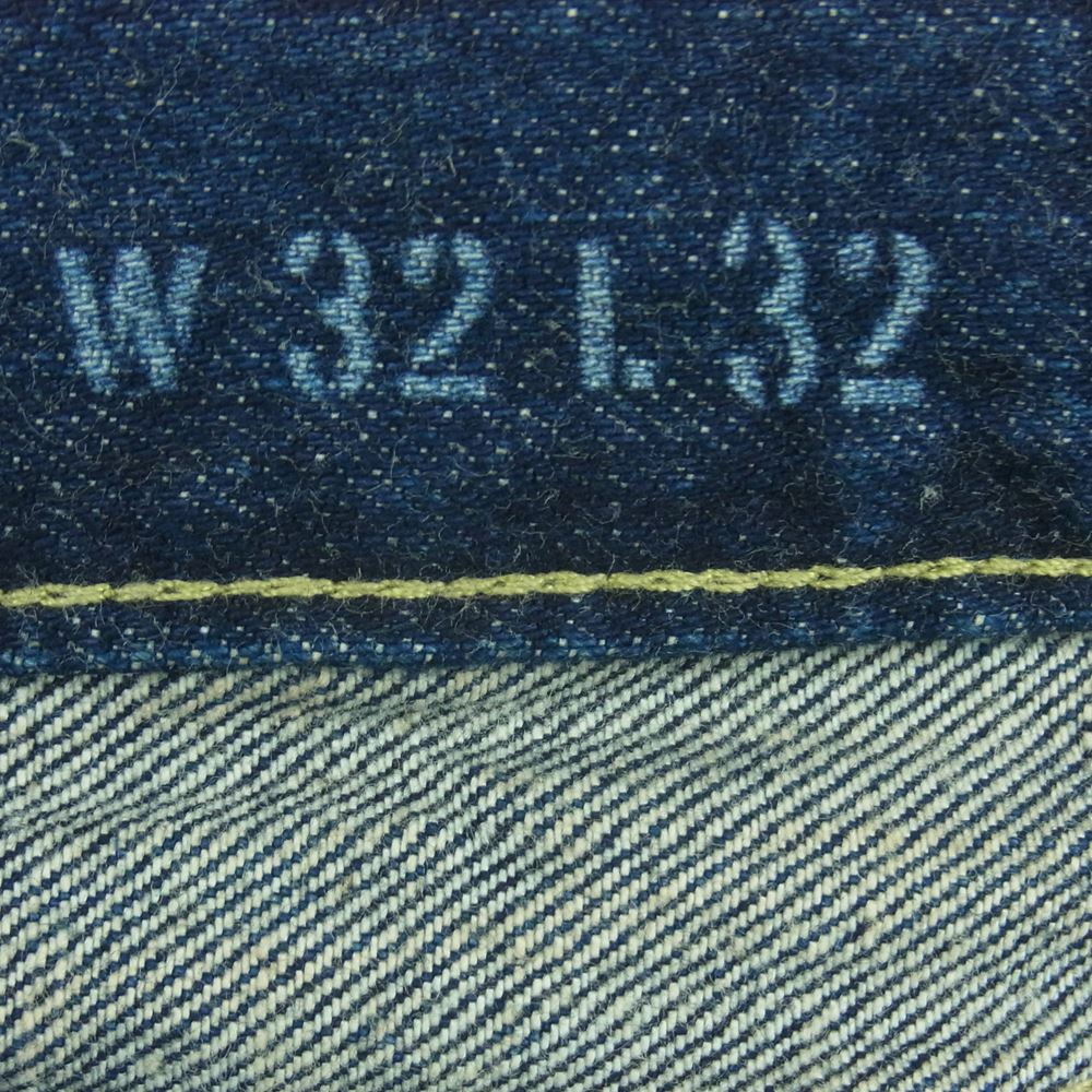 HYSTERIC GLAMOUR ヒステリックグラマー 0291AP20 RW CLASH加工 デニム スリム ストレート パンツ インディゴブルー系 W32 L32【新古品】【未使用】【中古】