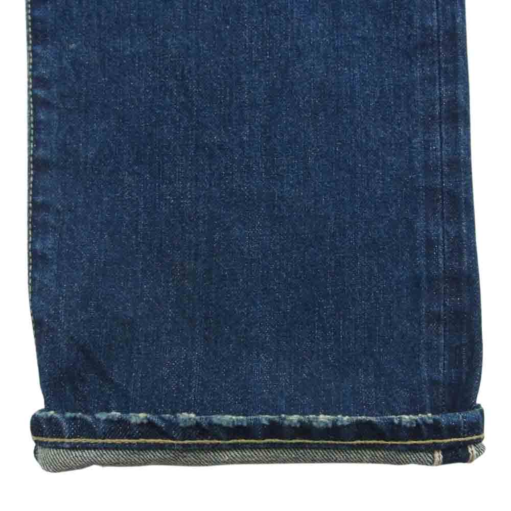 HYSTERIC GLAMOUR ヒステリックグラマー 0291AP20 RW CLASH加工 デニム スリム ストレート パンツ インディゴブルー系 W32 L32【新古品】【未使用】【中古】