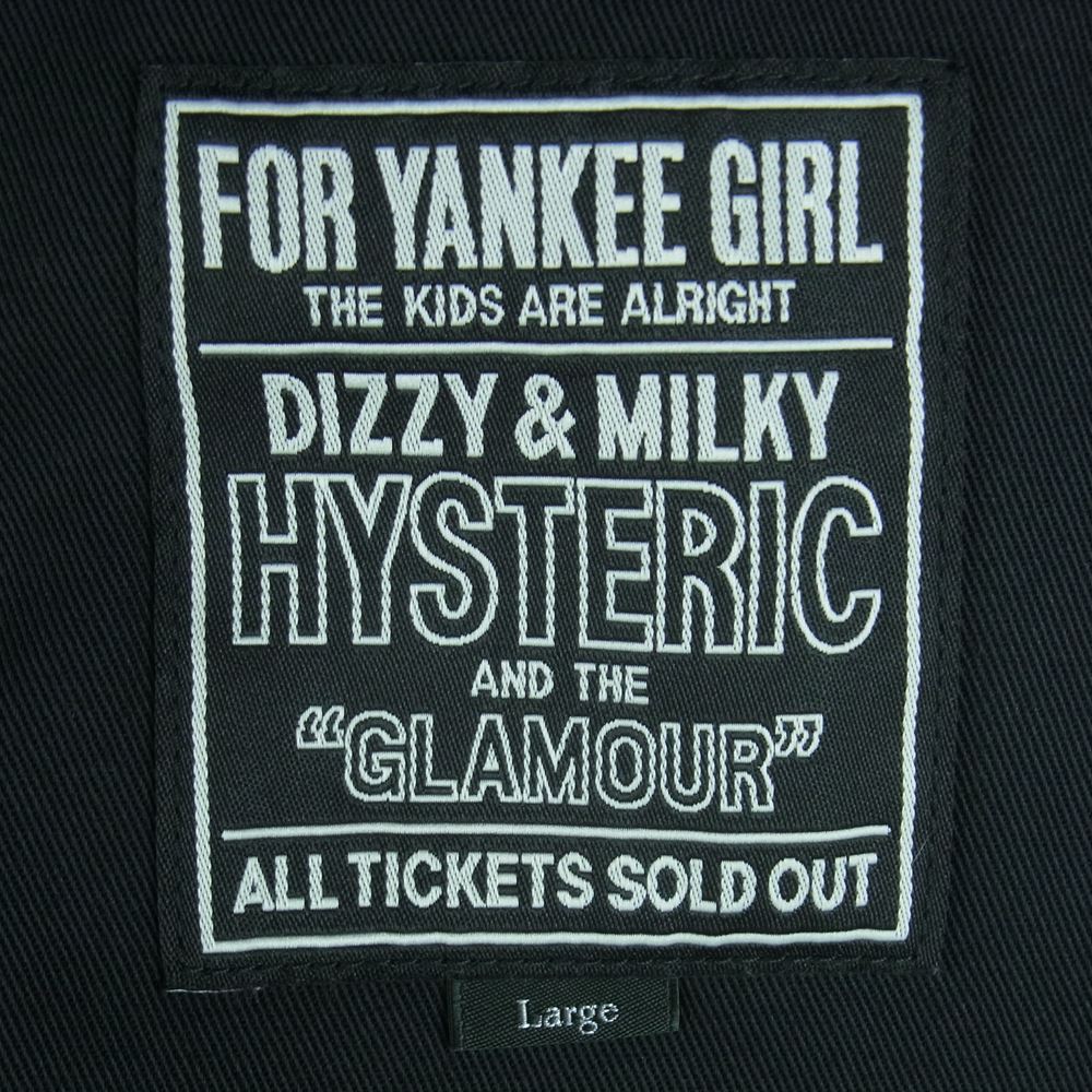 HYSTERIC GLAMOUR ヒステリックグラマー 02231AB01 Dickies ディッキーズ GUITAR GIRL アイゼン ハワー ジャケット ブラック系 L【新古品】【未使用】【中古】