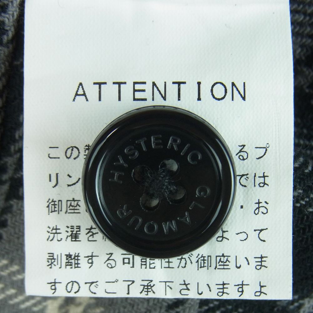 HYSTERIC GLAMOUR ヒステリックグラマー 02231AB01 Dickies ディッキーズ GUITAR GIRL アイゼン ハワー ジャケット ブラック系 L【新古品】【未使用】【中古】
