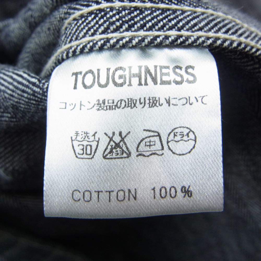 タフネス ロングスリーブ ワーク シャツ インディゴブルー系 S【中古】