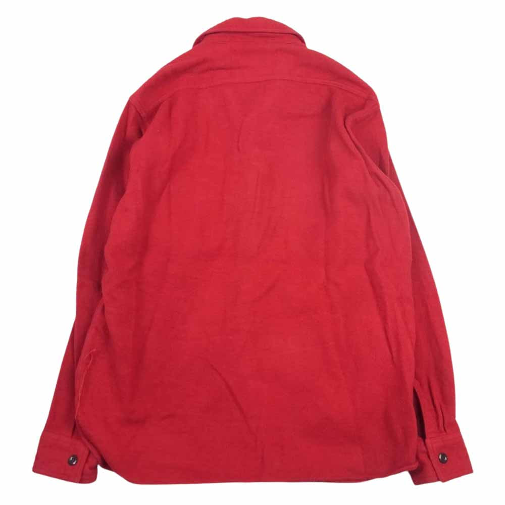SUGAR CANE シュガーケーン SC27961 SOLID TWILL WORK SHIRT ソリッド ツイル ワーク シャツ レッド系 S【中古】