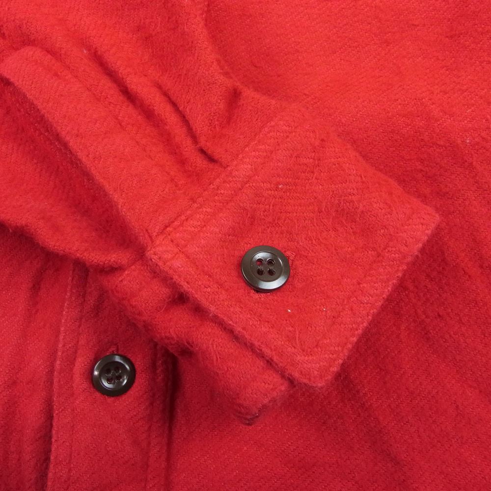 SUGAR CANE シュガーケーン SC27961 SOLID TWILL WORK SHIRT ソリッド ツイル ワーク シャツ レッド系 S【中古】