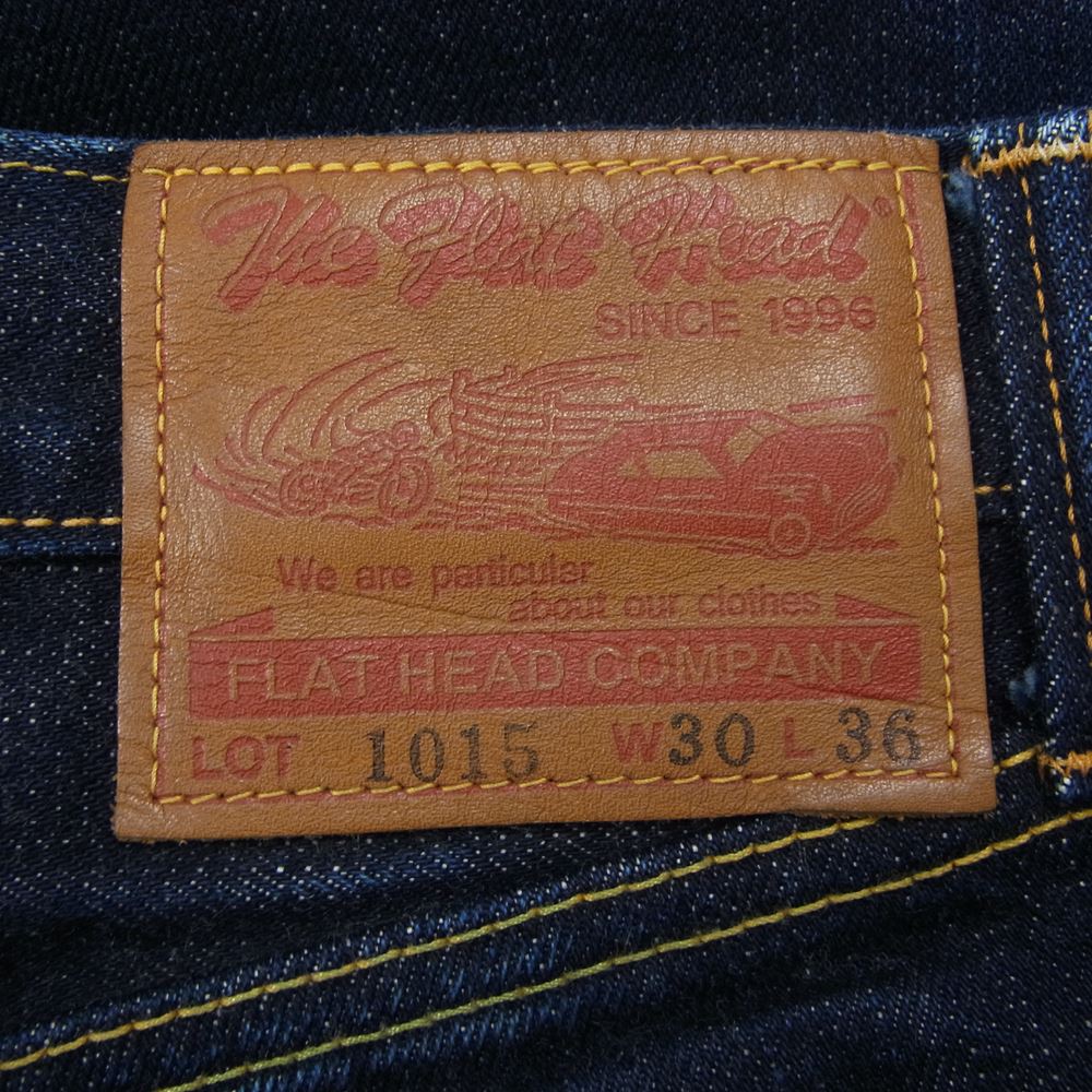 THE FLAT HEAD ザフラットヘッド 1015 レギュラー ストレート 16oz デニム パンツ インディゴブルー系 30【中古】