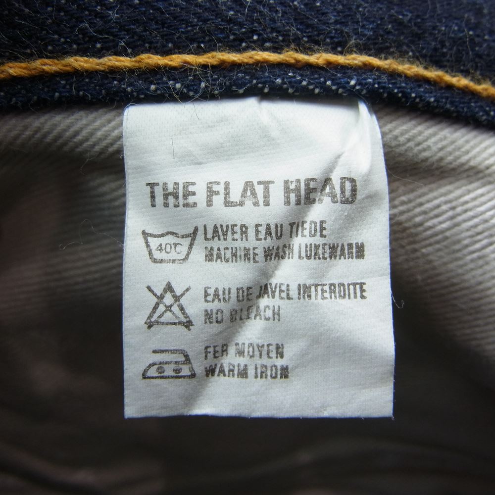 THE FLAT HEAD ザフラットヘッド 1015 レギュラー ストレート 16oz デニム パンツ インディゴブルー系 30【中古】