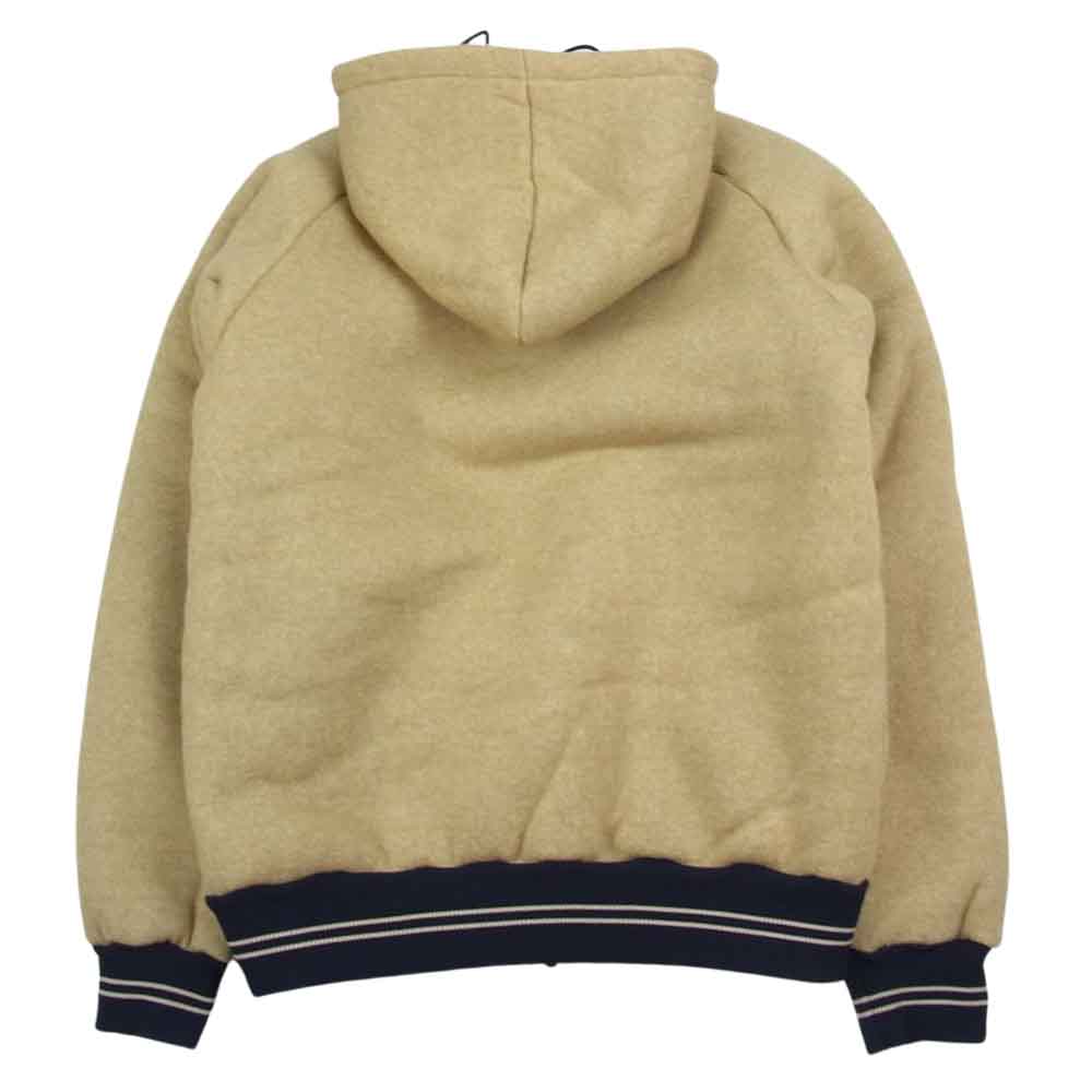 WAREHOUSE ウエアハウス Classic Pile Hoodie クラシック パイル フーディー フリース ジャケット ベージュ系 M【中古】
