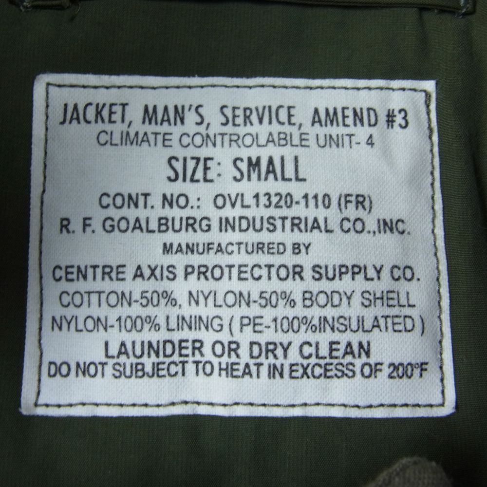 COLIMBO コリンボ SPECTOR MECHANIX-COAT CUSTOM THE SIX CWU スペクター メカニクス コート カスタム ミリタリー ジャケット カーキ系 S【中古】