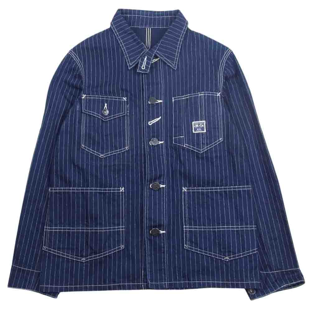 The REAL McCOY'S ザリアルマッコイズ 8HOUR UNION ウォバッシュ カバーオール ジャケット インディゴブルー系【中古】