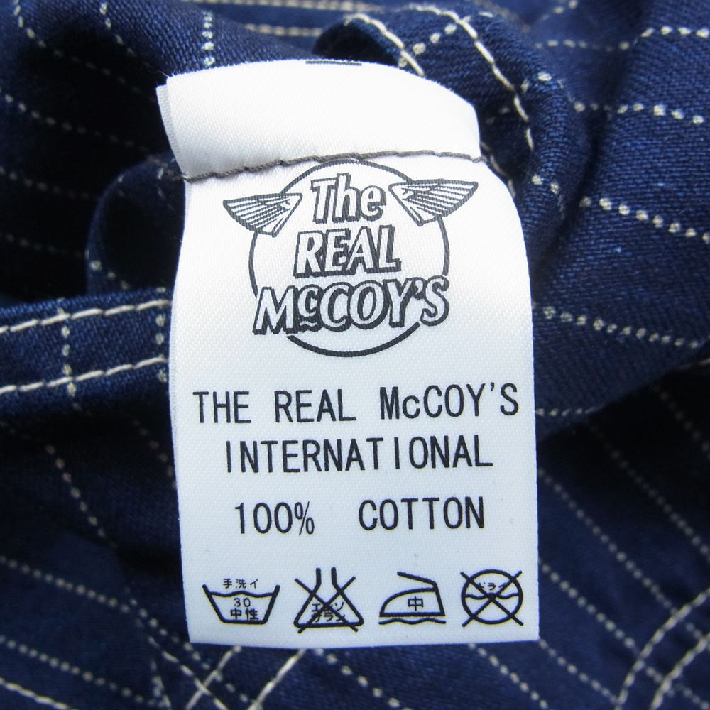 The REAL McCOY'S ザリアルマッコイズ 8HOUR UNION ウォバッシュ カバーオール ジャケット インディゴブルー系【中古】