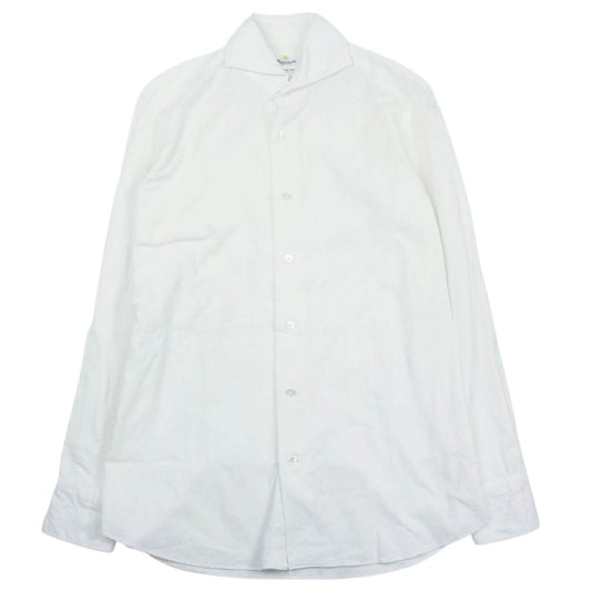 ジャンネット イタリア製 タルカラー 長袖 シャツ ホワイト系 XS【中古】