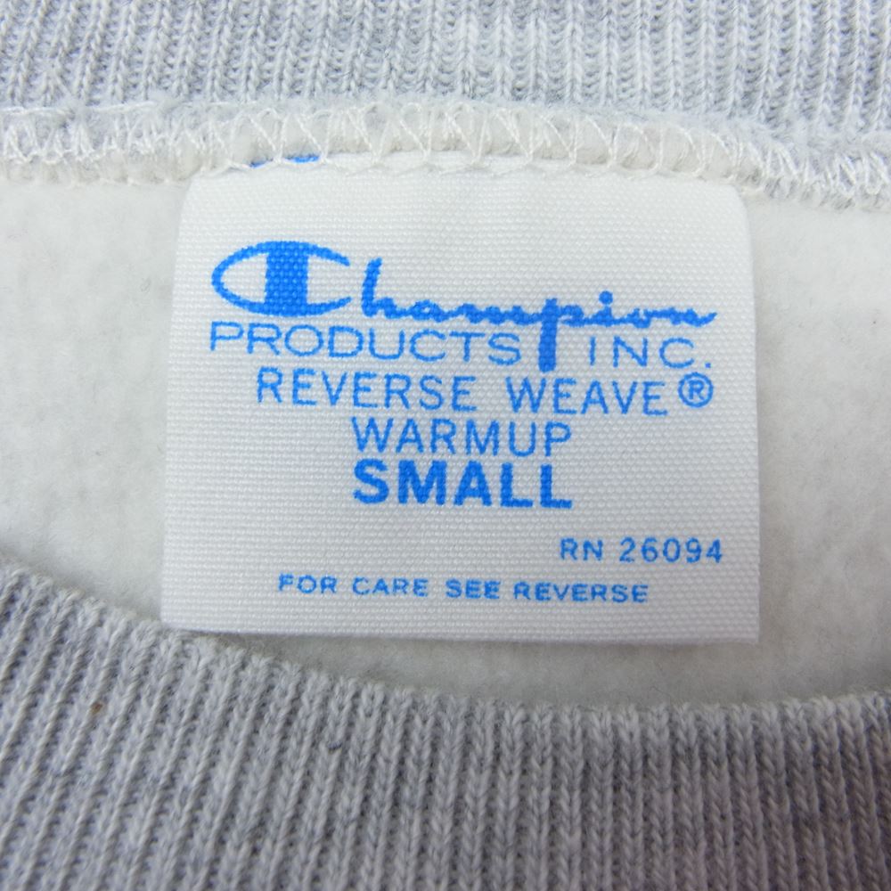 ピルグリム サーフ＋サプライ Reverse Weave Crew Neck Sweatshirt リバースウィーブ カレッジロゴ スウェット 単色タグ レプリカ グレー系 S【中古】