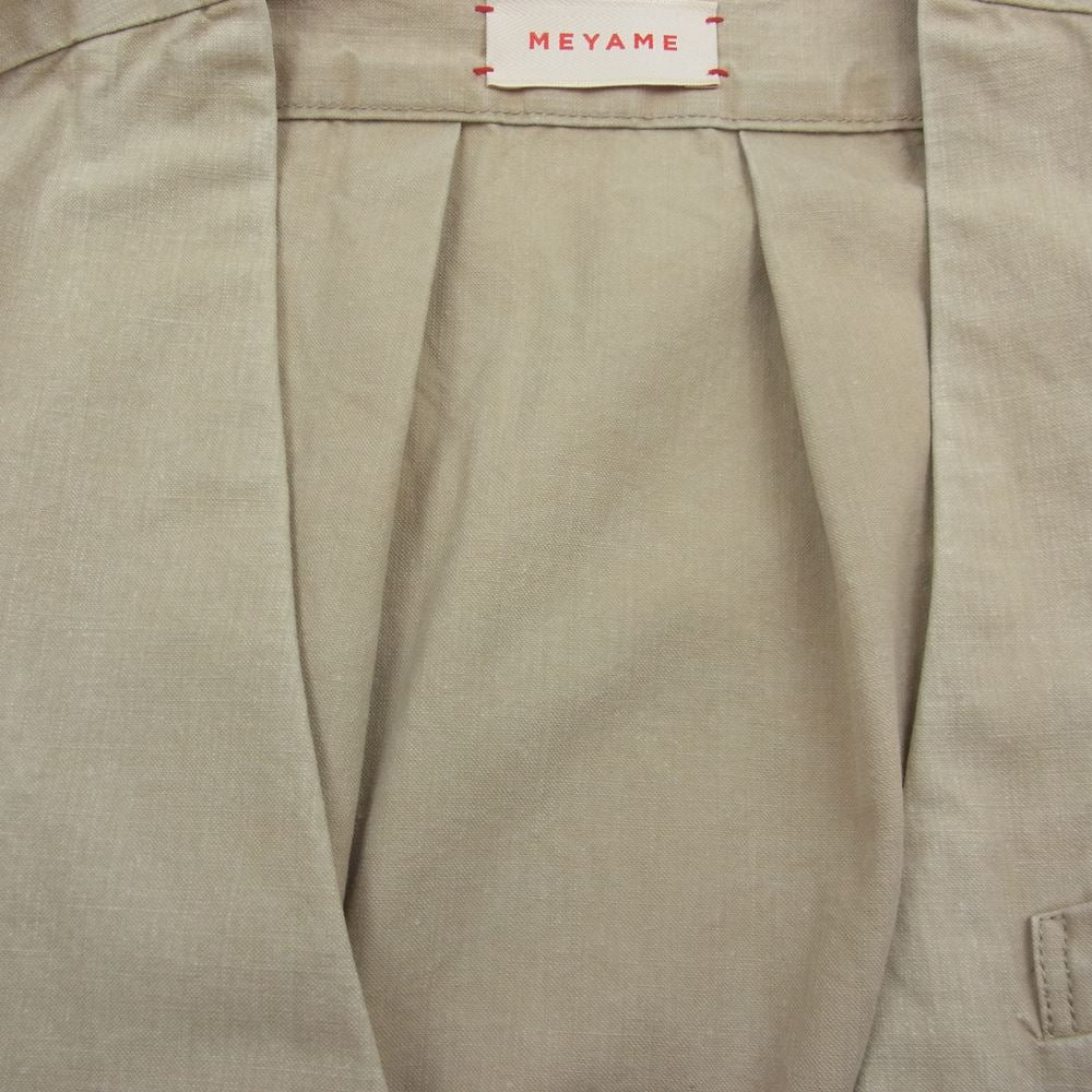 メヤメ 21SS MEY-1050 BLOUSE JACKE ブラウス ジャケット ベージュ系 F【中古】