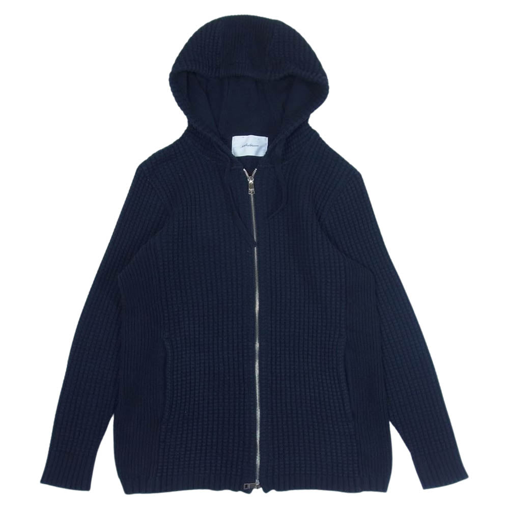 シーグリーン ワッフル ジップ パーカー ダークネイビー系 3【中古】