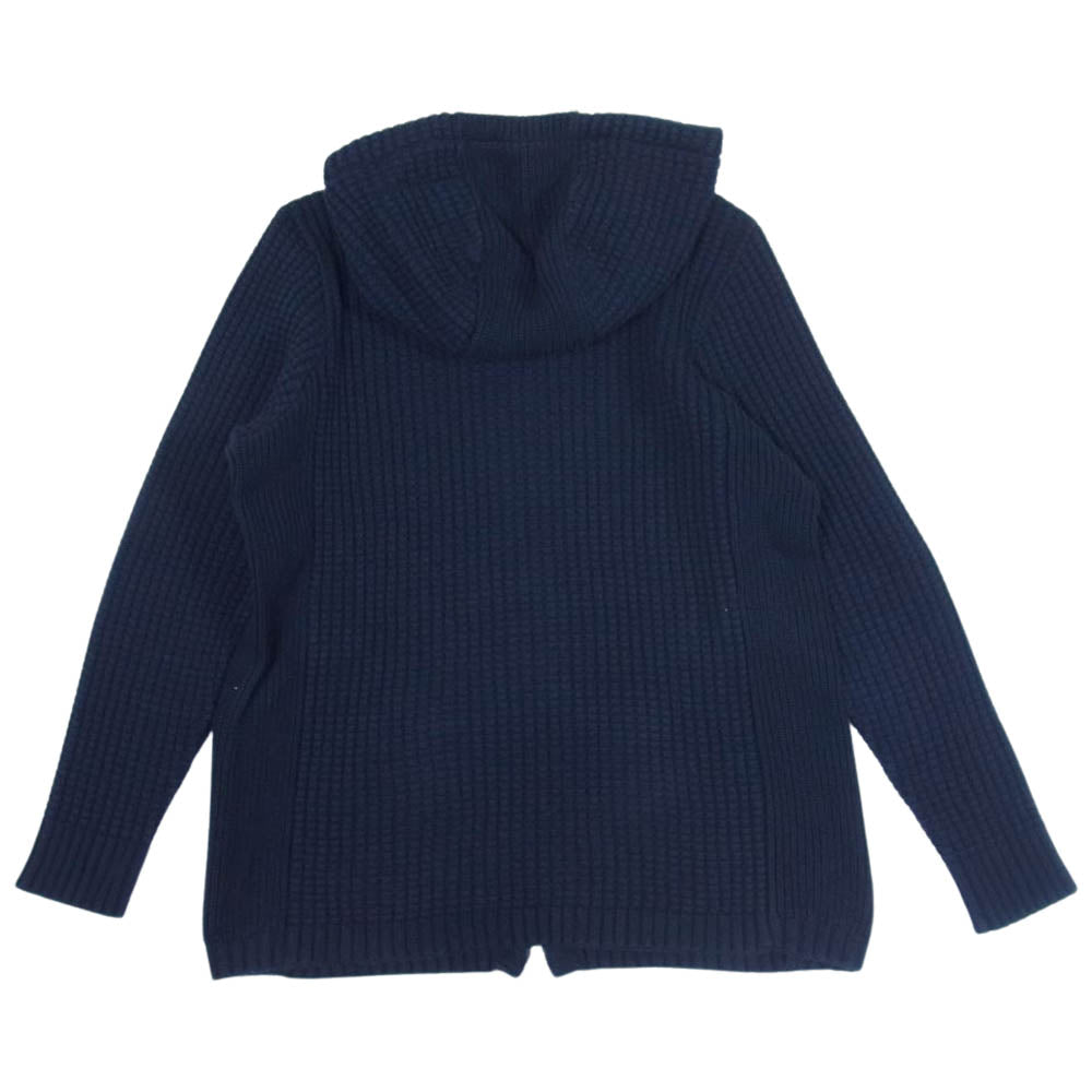 シーグリーン ワッフル ジップ パーカー ダークネイビー系 3【中古】