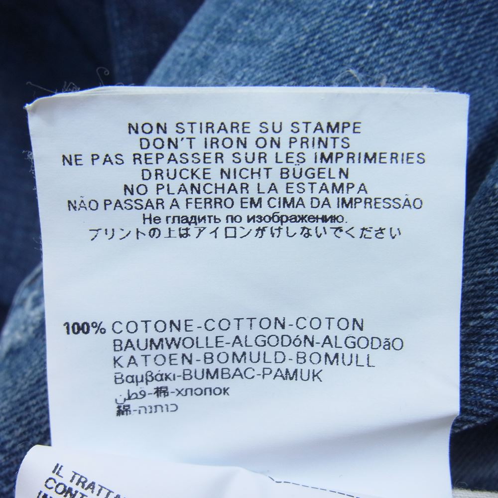 REPLAY リプレイ DENIM JENNON M909R ボタン フライ ダメージ加工 デニム パンツ インディゴブルー系【中古】