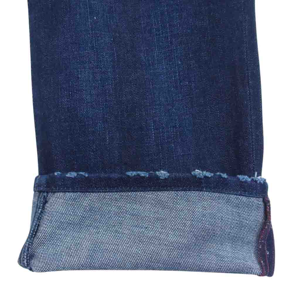REPLAY リプレイ DENIM JENNON M909R ボタン フライ ダメージ加工 デニム パンツ インディゴブルー系【中古】
