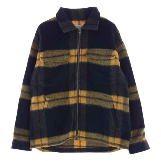 フォックスナップ 19-050-610-0028-3-0  × JOURNAL STANDARD WOOL SHAGGY ZIP UP ジャーナルスタンダード ウール ジャケット マルチカラー系 ブラック系 イエロー系 M【中古】