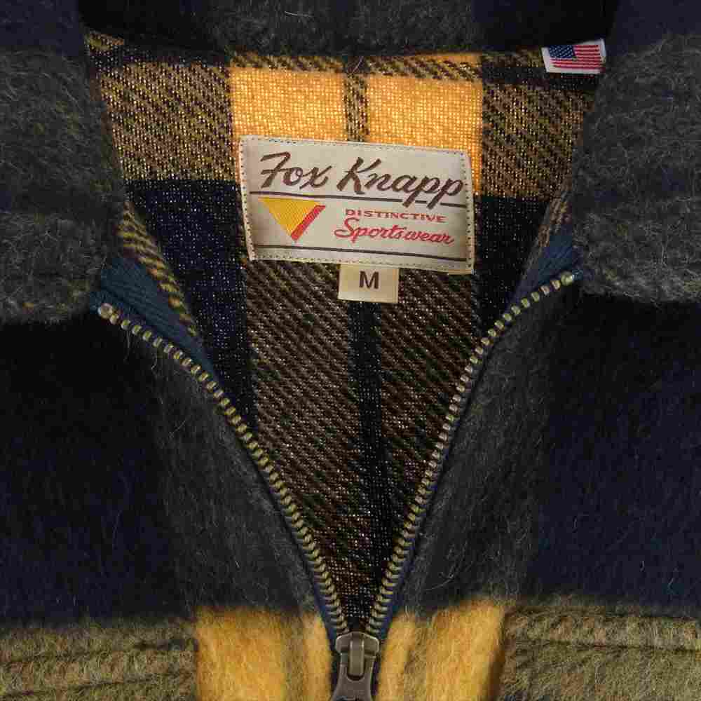 フォックスナップ 19-050-610-0028-3-0  × JOURNAL STANDARD WOOL SHAGGY ZIP UP ジャーナルスタンダード ウール ジャケット マルチカラー系 ブラック系 イエロー系 M【中古】