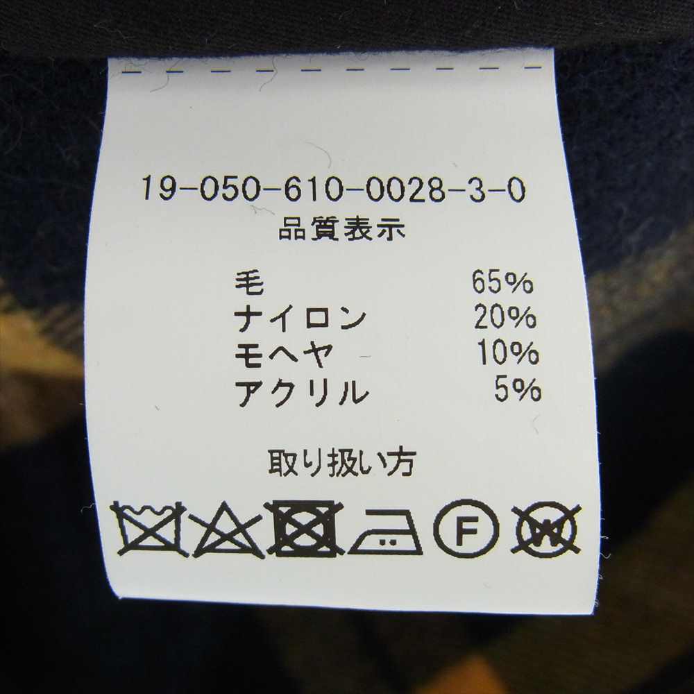 フォックスナップ 19-050-610-0028-3-0  × JOURNAL STANDARD WOOL SHAGGY ZIP UP ジャーナルスタンダード ウール ジャケット マルチカラー系 ブラック系 イエロー系 M【中古】