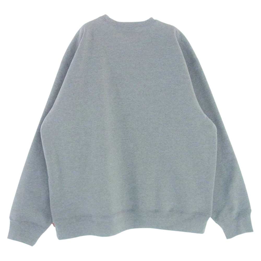 Supreme シュプリーム 22AW Box Logo Crewneck Heather Grey ボックスロゴ クルーネック スウェット トレーナー グレー系 XXL【中古】