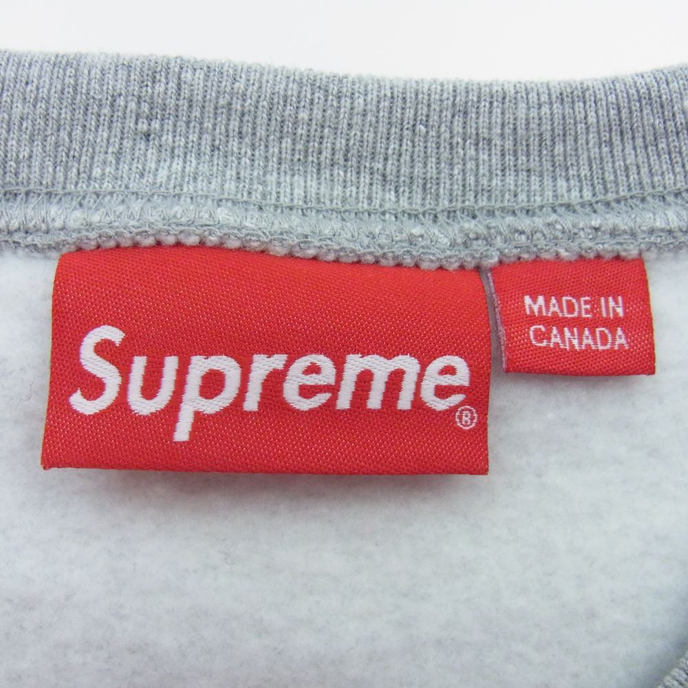 Supreme シュプリーム 22AW Box Logo Crewneck Heather Grey ボックスロゴ クルーネック スウェット トレーナー グレー系 XXL【中古】
