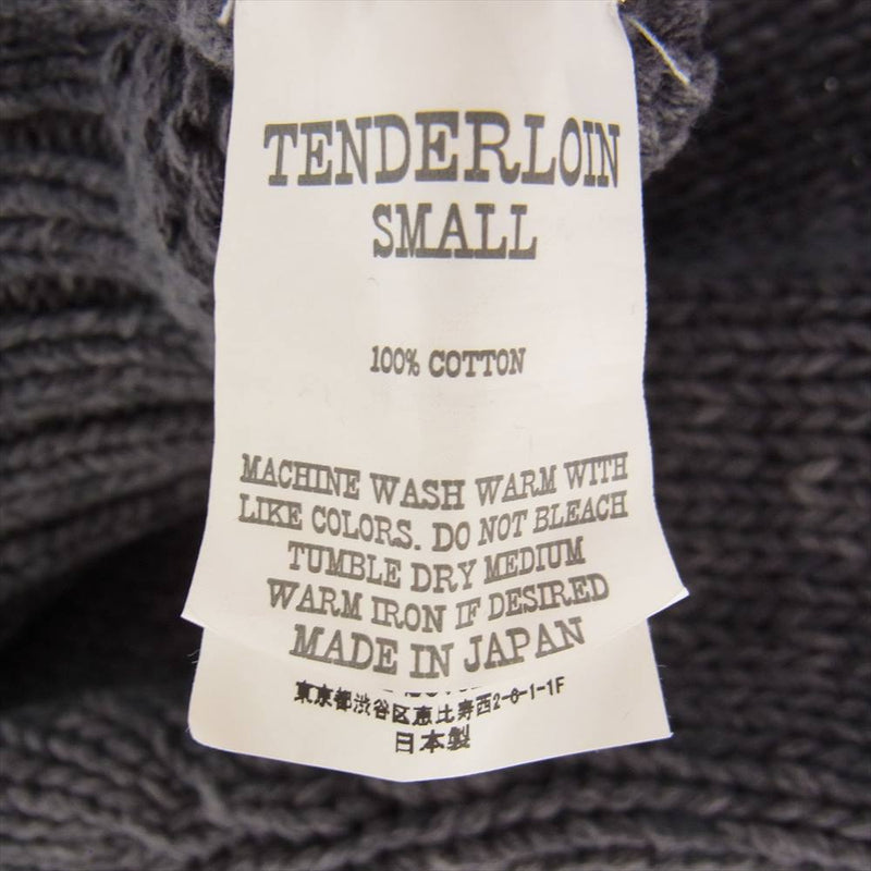 TENDERLOIN テンダーロイン 19AW V-NECK COTTON KNIT Vネック コットン ニット セーター グレー系【美品】【中古】