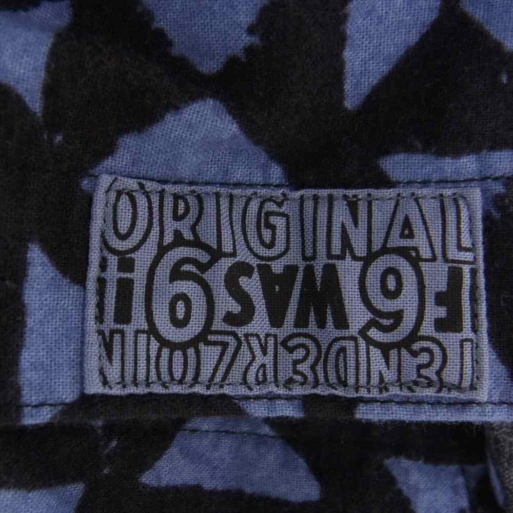 TENDERLOIN テンダーロイン PRINT FLANNEL SHT T トライアングル 総柄 プリント フランネル シャツ ネルシャツ ブルー系 S【中古】