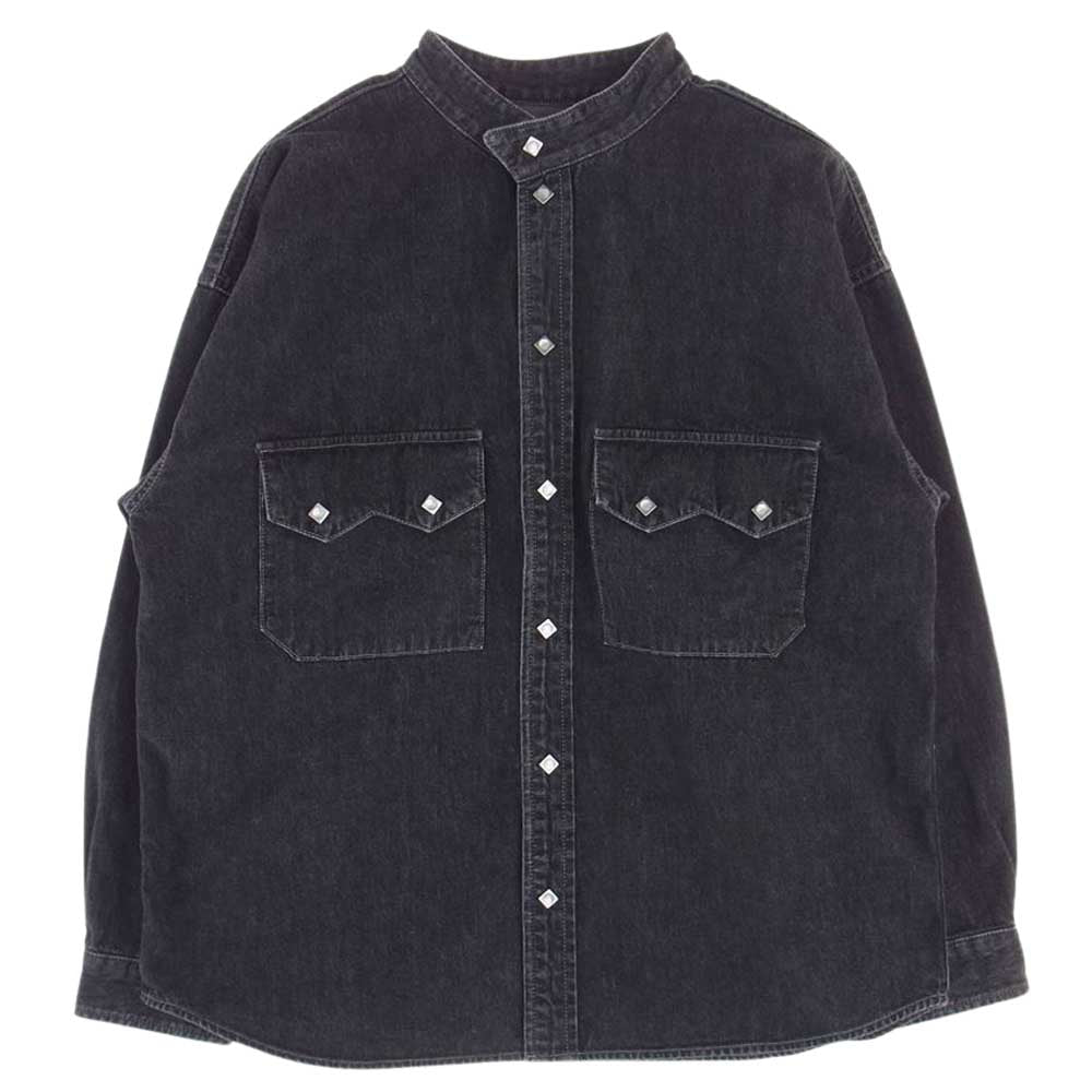 TENDERLOIN テンダーロイン 22AW DENIM SHT SNAP BUTTON WASH デニム スナップボタン シャツ ダークネイビー系 S【美品】【中古】