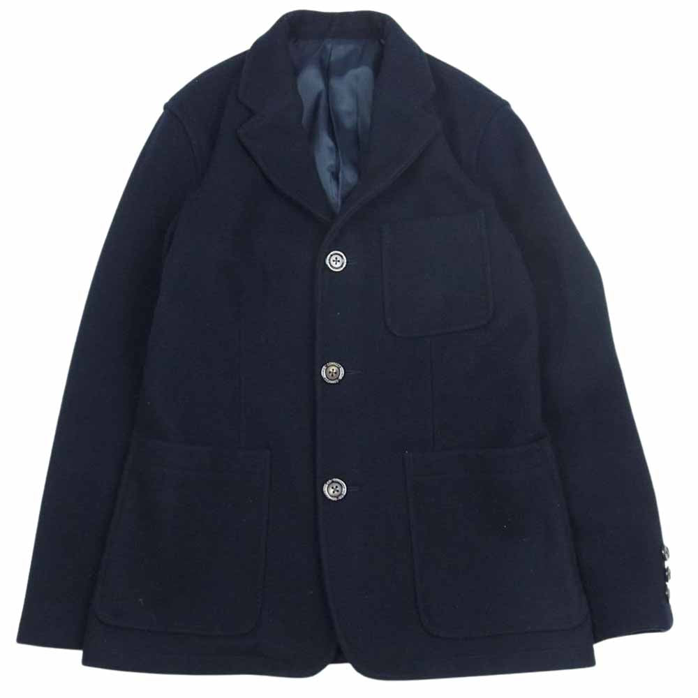 Pherrow's フェローズ 17W-PMJ1 ウール メルトン テーラード ジャケット  ネイビー系 36【中古】