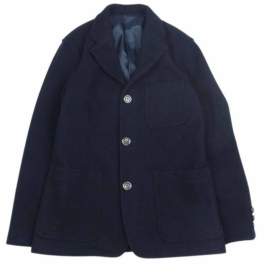 Pherrow's フェローズ 17W-PMJ1 ウール メルトン テーラード ジャケット  ネイビー系 36【中古】