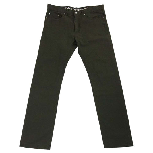 A BATHING APE アベイシングエイプ 2008 TYPE-05 SLIM TAPER スリム テーパード スター刺繍 チノ パンツ モスグリーン系 XL【中古】