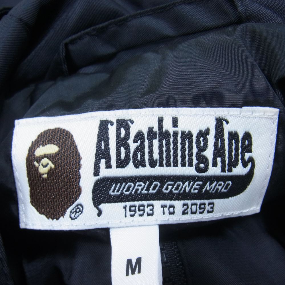 A BATHING APE アベイシングエイプ BAPE プリント ナイロン パーカ ジャケット ブラック系 M【中古】
