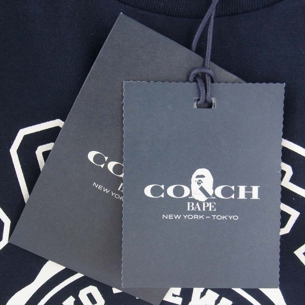 A BATHING APE アベイシングエイプ × COACH コーチ COLLEGE TEE