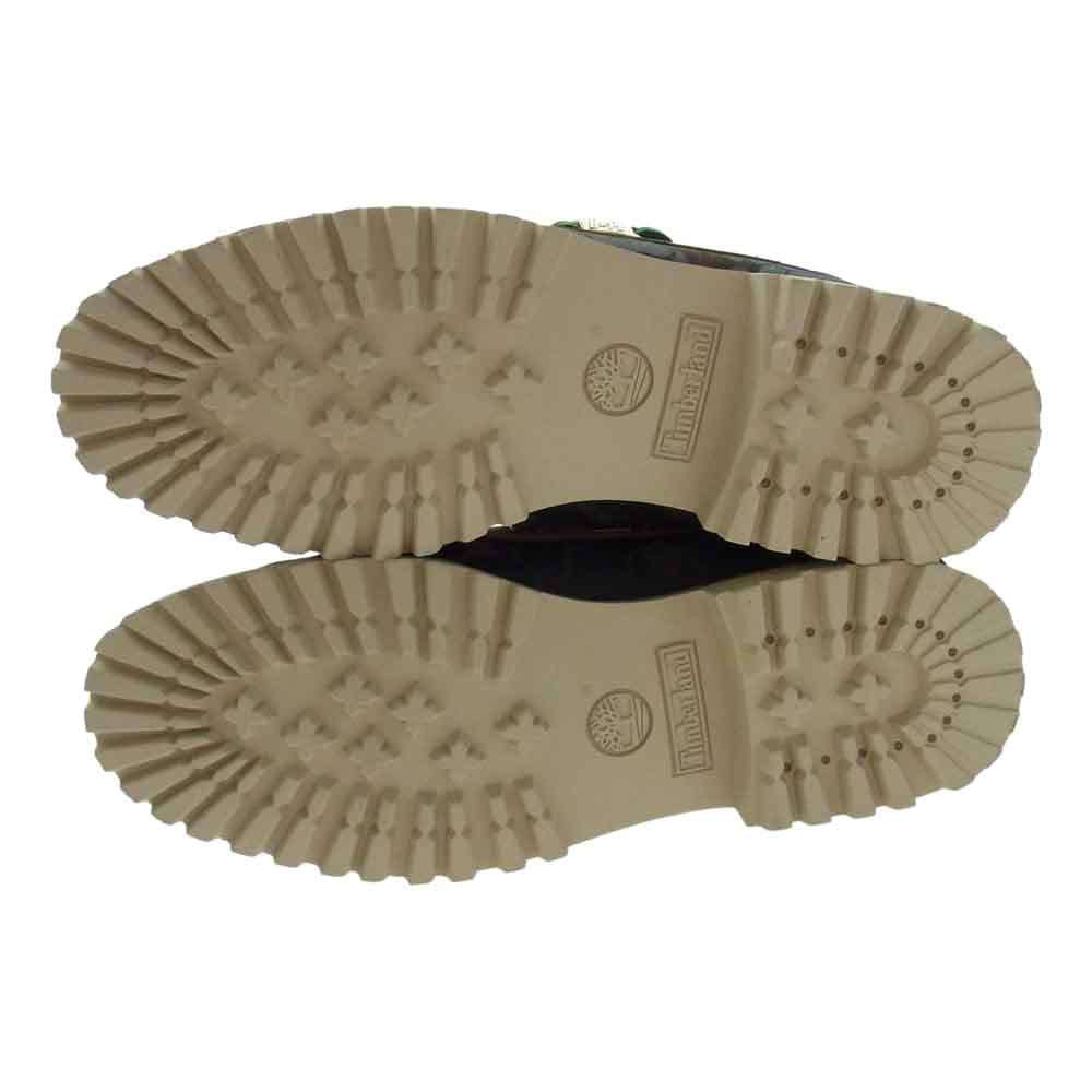 A BATHING APE アベイシングエイプ × Timberland ティンバーランド 3-EYE Authentic Handsewn Boat Shoe スリーアイ カモ ロー シューズ ブラウン系 26.5cm【新古品】【未使用】【中古】