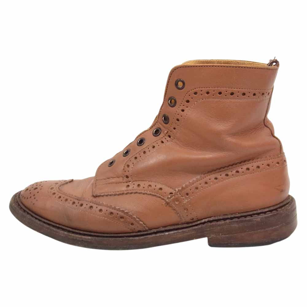 Tricker's トリッカーズ L2508 MALTON モールトン Brogue Boots ウィングチップ カントリー ブーツ ブラウン系 UK8【中古】