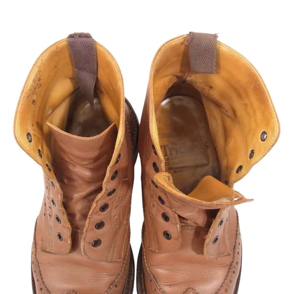 Tricker's トリッカーズ L2508 MALTON モールトン Brogue Boots ウィングチップ カントリー ブーツ ブラウン系 UK8【中古】