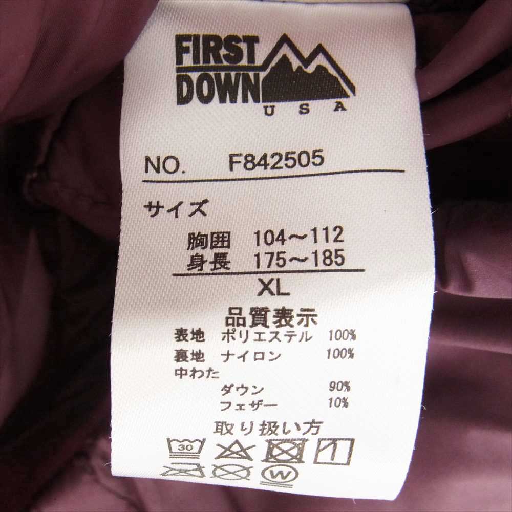 ファーストダウン F842505 インナー ダウン スタンド Z ダウン ジャケット パープル系 XL【中古】