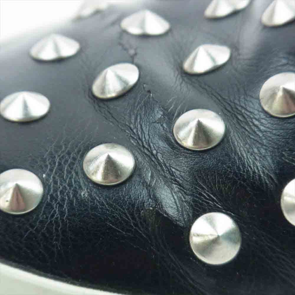 JUNYA WATANABE COMME des GARCONS ジュンヤワタナベコムデギャルソン レザー スタッズ スリッポン シューズ ブラック系【中古】