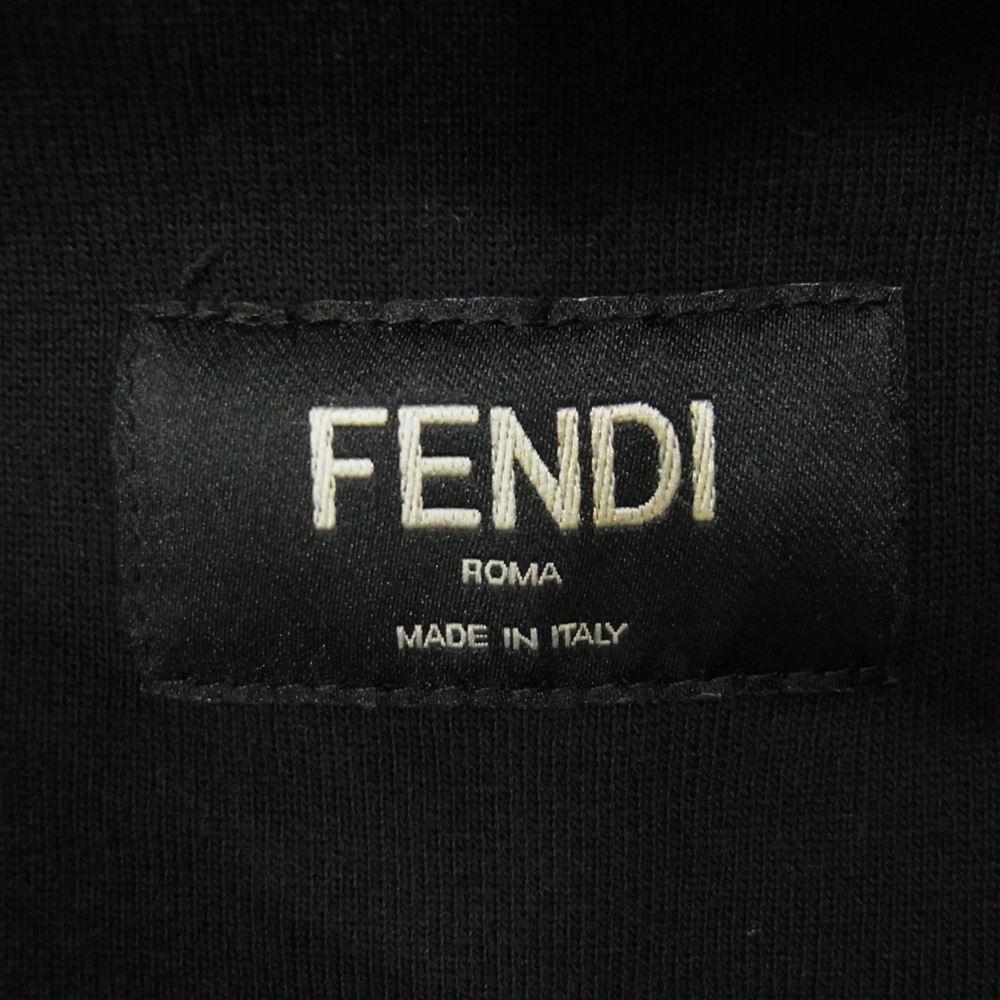FENDI フェンディ FY0946 A6ZF MONSTER BUGS EYE BAGBUGS モンスター アイ バックバグズ ジップ パーカー ブラック系 L【中古】