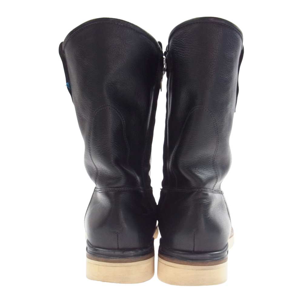 VISVIM ビズビム v10007004-01 WABANAKI BOOTS-FOLK ワバナキ レザー ワーク ペコス ブーツ ブラック系 US9.5【中古】