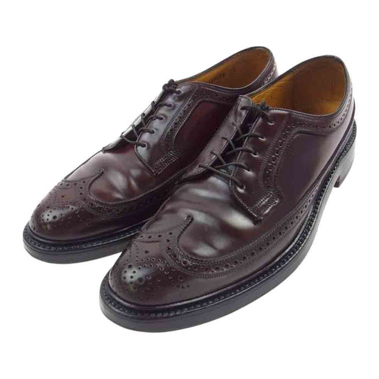FLORSHEIM フローシャイム 669070 KENMOOR ケンムーア コードバン ウィングチップ ドレス シューズ ブラウン系 9.5【中古】
