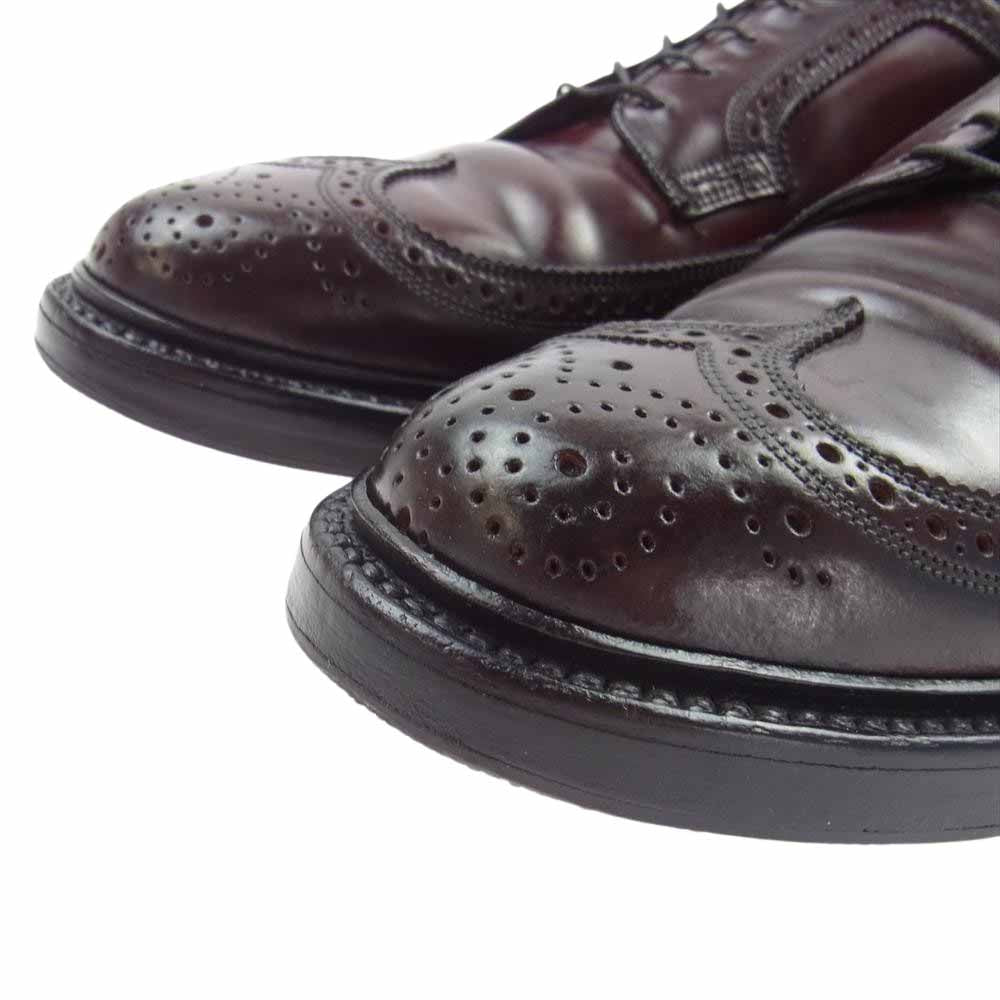 FLORSHEIM フローシャイム 669070 KENMOOR ケンムーア コードバン ウィングチップ ドレス シューズ ブラウン系 9.5【中古】