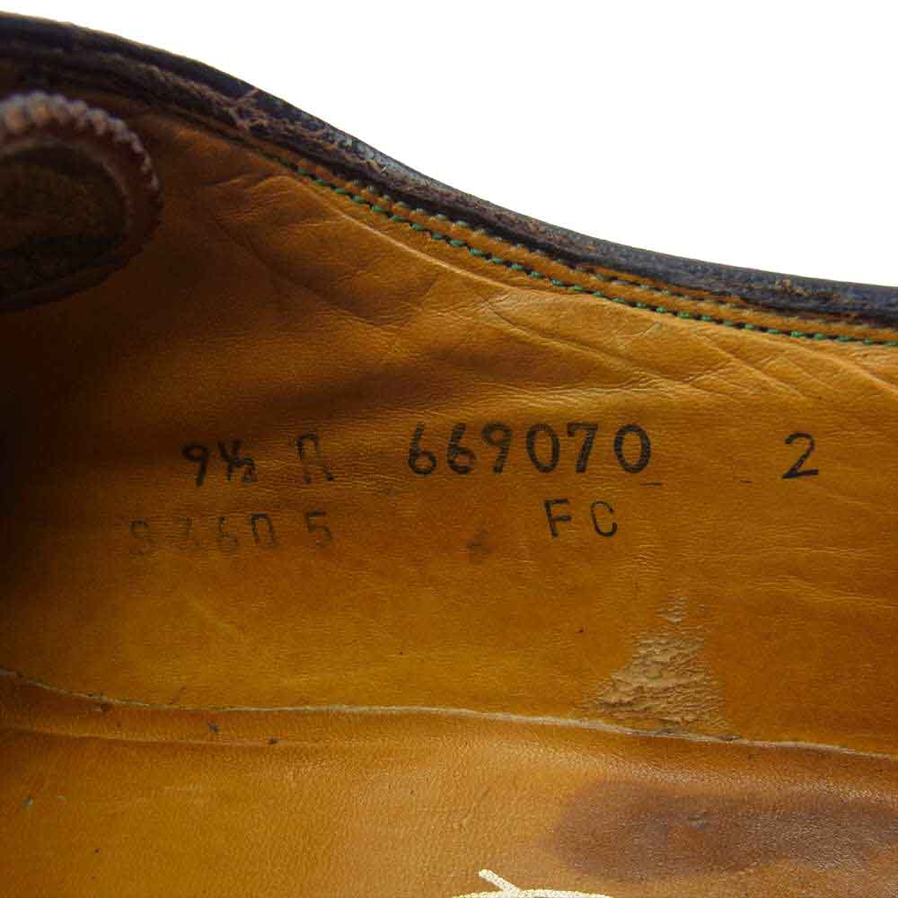 FLORSHEIM フローシャイム 669070 KENMOOR ケンムーア コードバン ウィングチップ ドレス シューズ ブラウン系 9.5【中古】