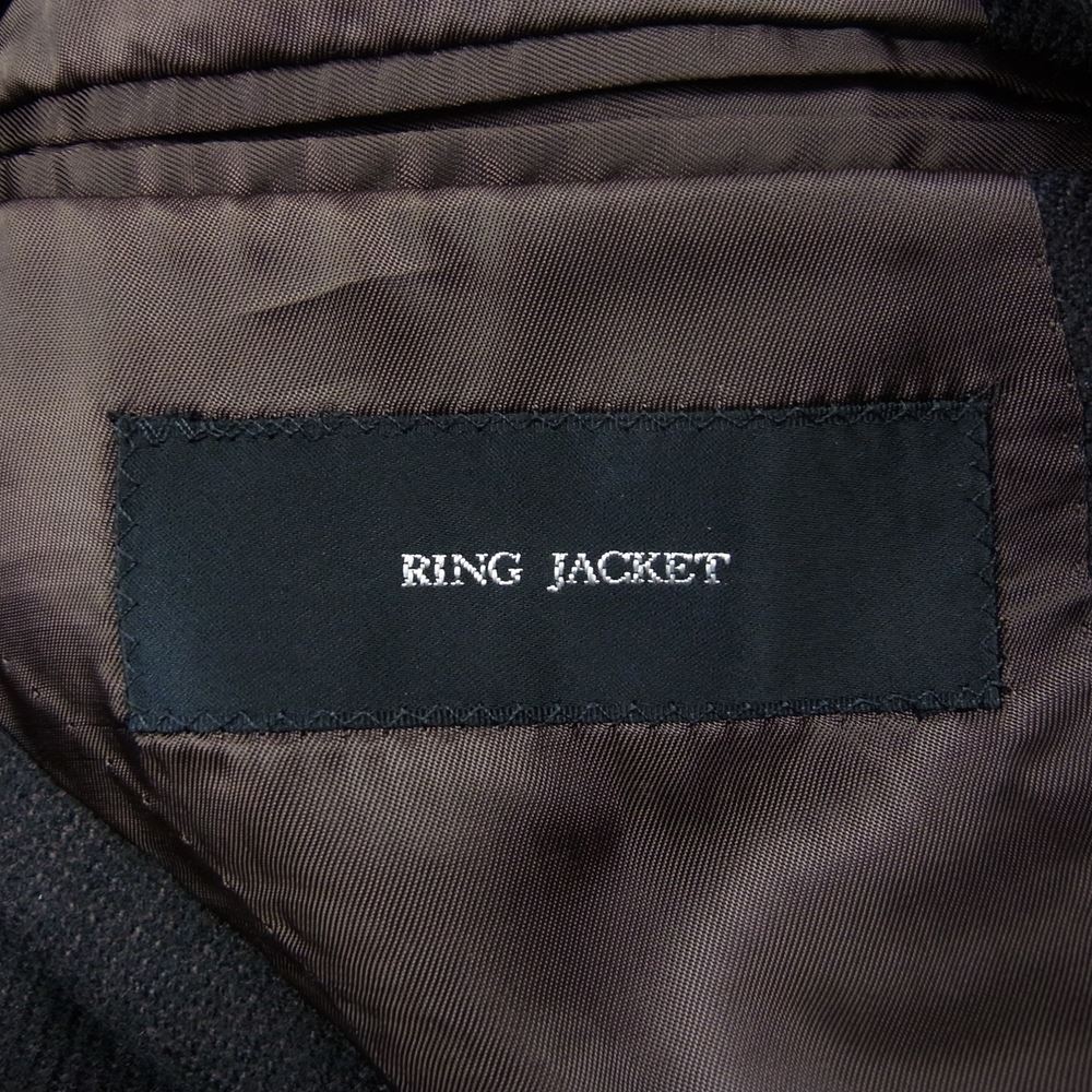 リング ジャケット 段返り2B ウール テーラード ジャケット ブラウン系 44【中古】