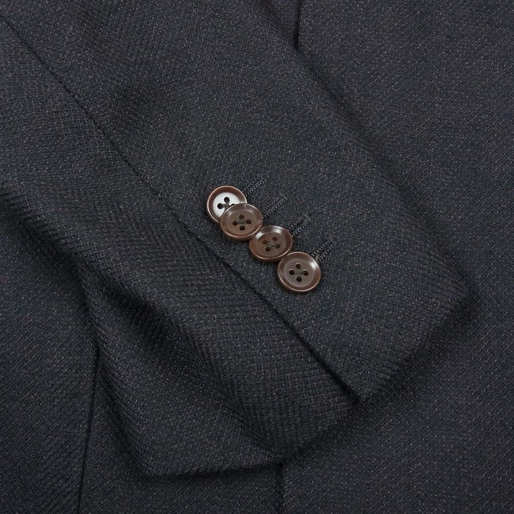 リング ジャケット 段返り2B ウール テーラード ジャケット ブラウン系 44【中古】